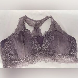 ABS by Allen Schwartz * Purple Lace Bra Women’s Size: Large